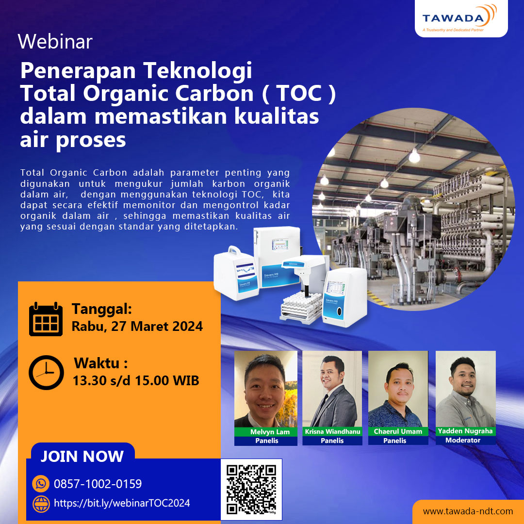 <strong>WEBINAR-Penerapan Teknologi Total Organic Carbon ( TOC ) dalam memastikan kualitas air proses</strong>