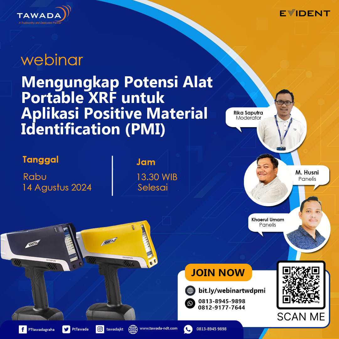 Webinar: Mengungkap Potensi Alat Portable XRF Untuk Aplikasi Positive Material Identification (PMI)
